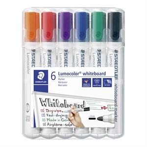 Staedtler WB Marker Lumocolor rond 2mm assorti (6)